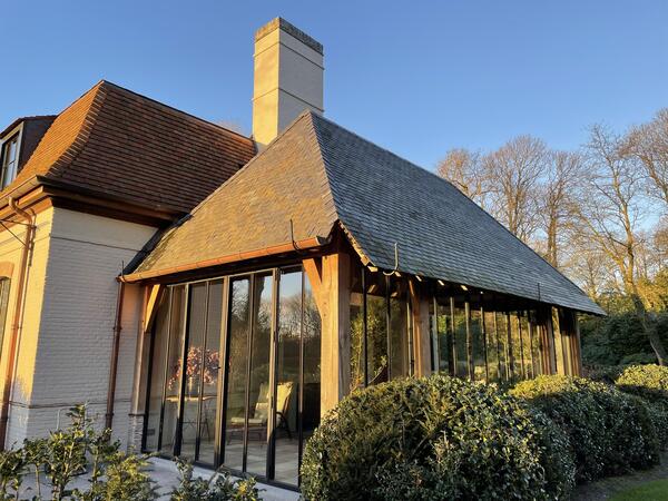 villa, landelijk, rustiek, bouwen, verbouwen, wonen, aannemer, bouwonderneming, verhoestraete, Rico, architectuur, klassiek, kruisverband, metsen, poolhouse, oprit, kleiklinkers , terras, landelijk, rustiek, tijdloos, aalter, Maldegem , sint-martens-latem